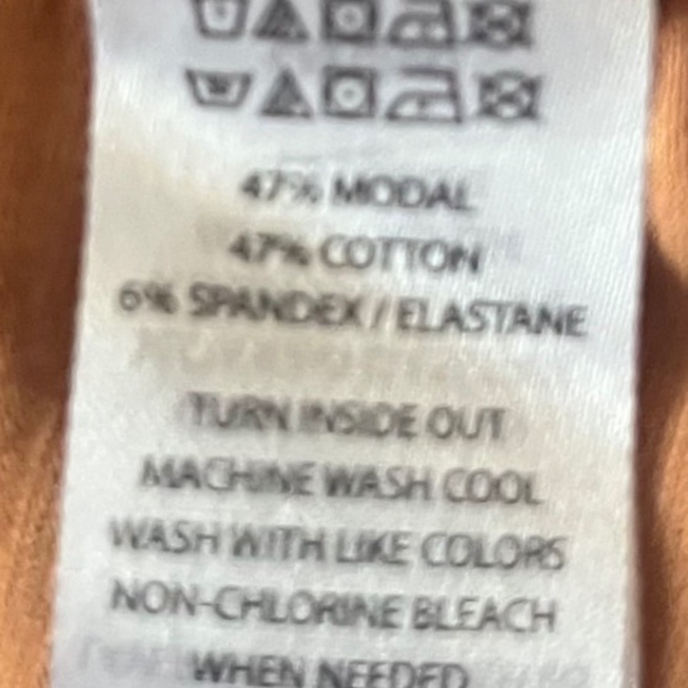 Sigrid Olsen Top Womens Large Orange Excellent Slub Knit Split Back Keyhole Cap - Picture 6 of 7